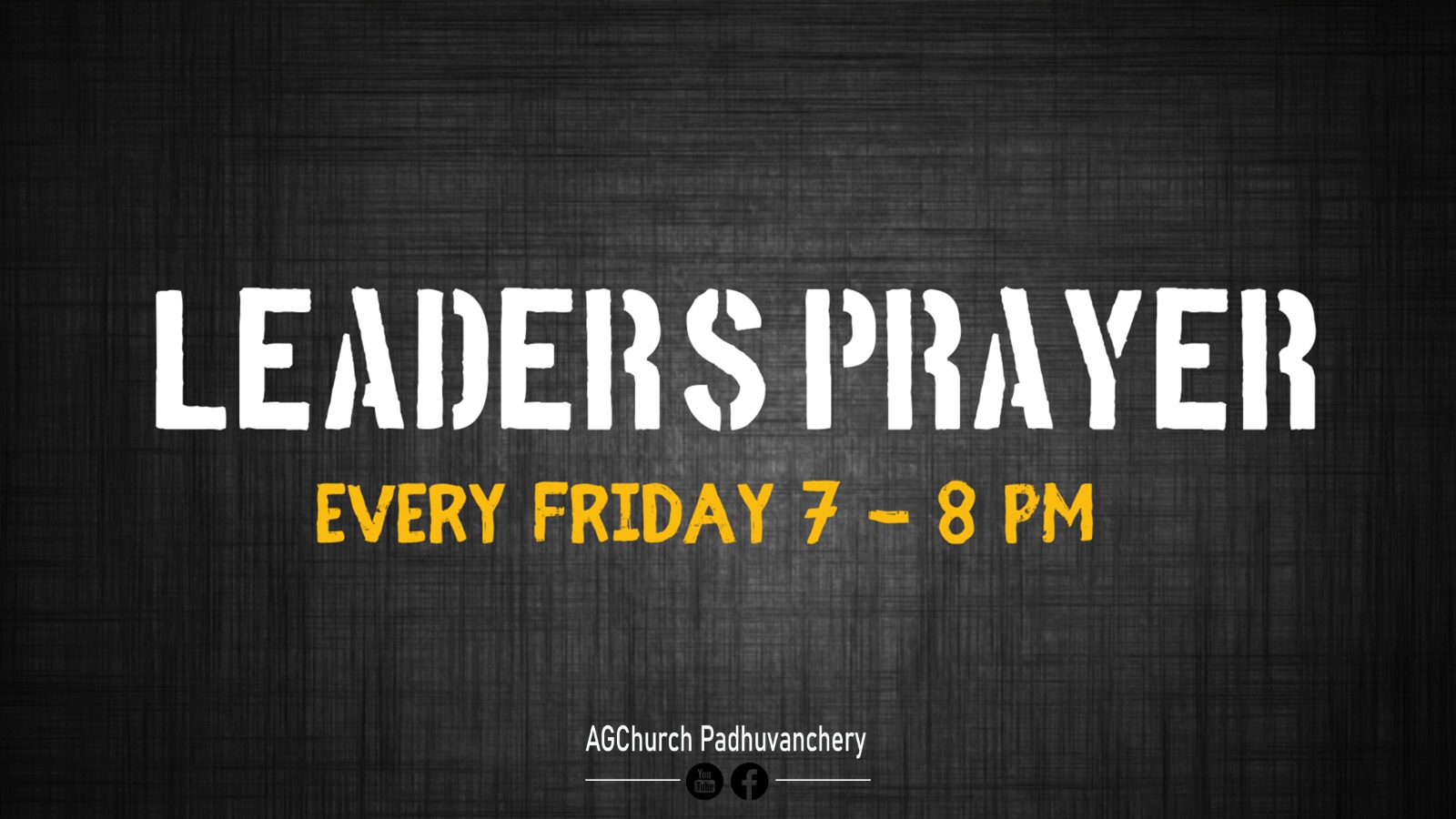 Leaders Prayer